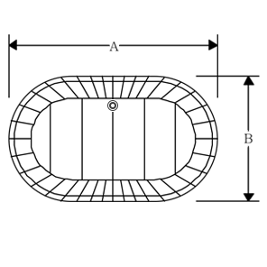 Ofurô Infantil Oval