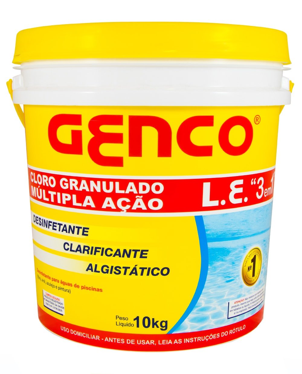 GENCO® L.E. Cloro Granulado Múltipla Ação 3 em 1